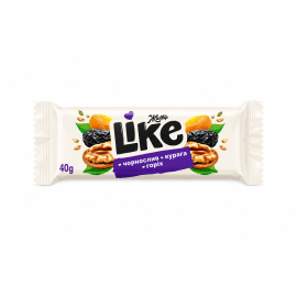 Like з волоськими горіхами, курагою та чорносливом 40 г х 30 шт (1,2 кг)